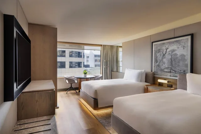 غرفة تنفيذية بسرير مزدوج في طابق مرتفع، JW Marriott Auckland 3/7