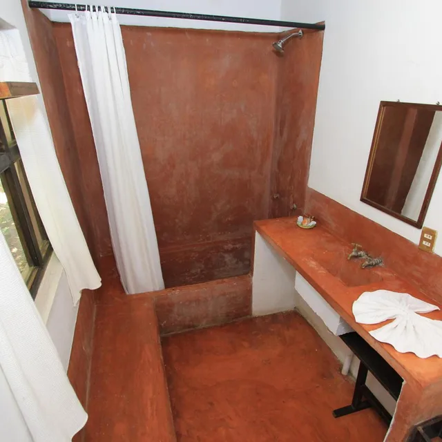 غرفة بسرير مزدوج بإطلالة على الحديقة، Hotel Na Bolom 3/4