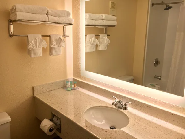 غرفة بسرير كوين بإطلالة على المسبح، B&B Hotel Orlando International Drive near Universal 7/7