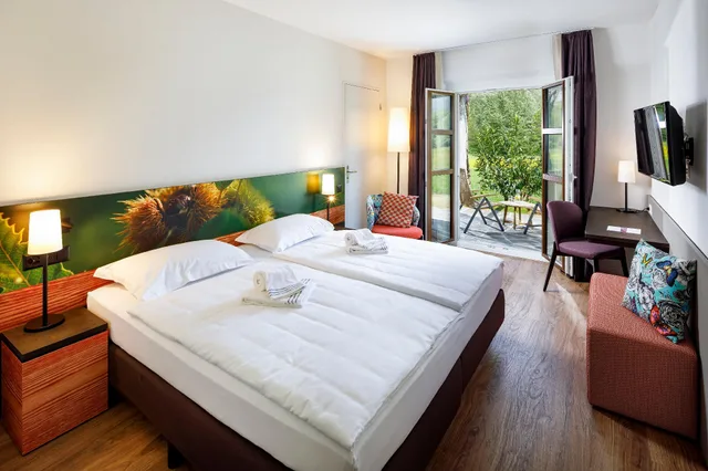 غرفة بسرير مزدوج لذوي الإعاقة، BELLINZONA SUD SWISS QUALITY HOTEL 1/1
