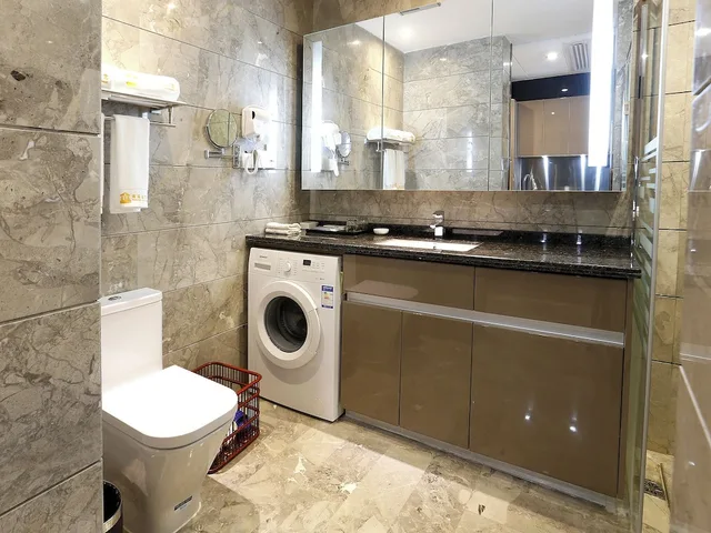 استوديو تنفيذي بسرير كوين، Pengman International Apartment Hotel (Beijing Road Jiedeng Duhui) 4/6