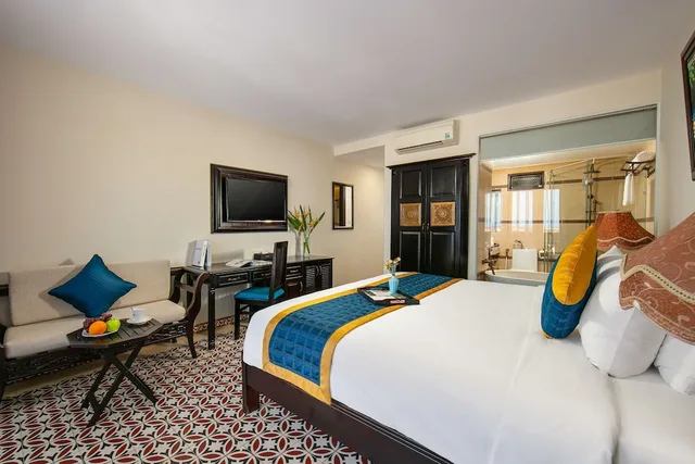 جناح بانورامي بسريرين منفصلين بشرفة بإطلالة، Hoi An River green Boutique Hotel 4/6