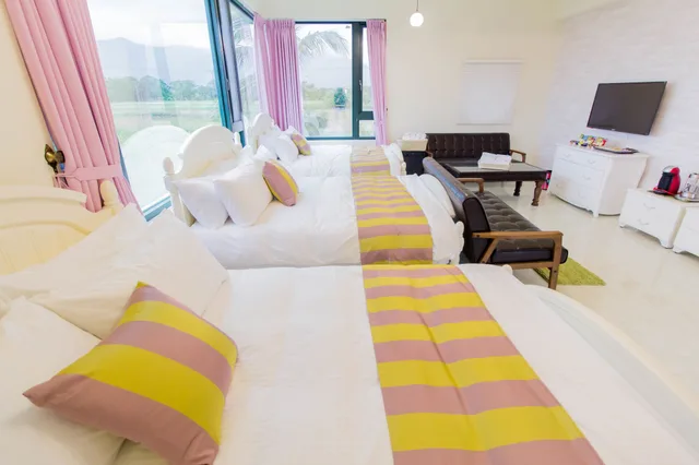 غرفة عائلية بسريرين مزدوجين، Shan Hai B&B 1/2