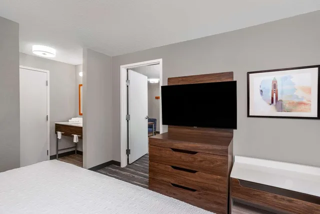 جناح بسرير كينج بغرفة نوم واحدة مع أريكة، Hampton Inn and Suites Muncie 1/3