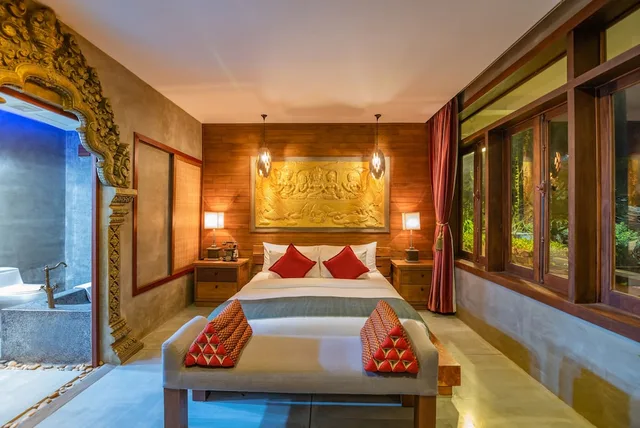 جناح ديلوكس بسرير كينج بشرفة، Cambana D Angkor Suites 1/3