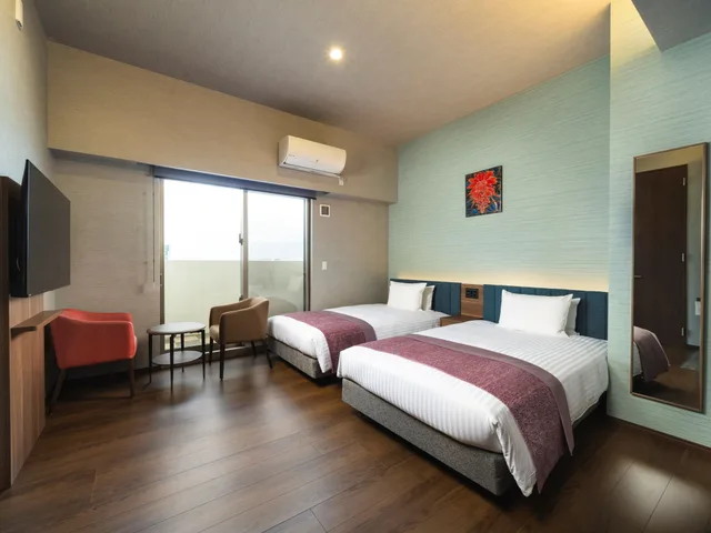 غرفة تنفيذية بسريرين منفصلين، Hotel Sansui Naha 3/3