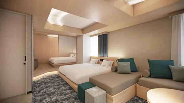 غرفة ديلوكس رباعية، Hotel Keihan Tenmabashiekimae 3/8