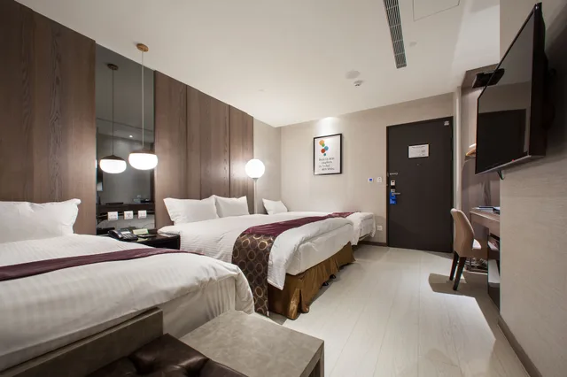 غرفة عائلية بسريرين كوين مع أريكة، Stay Hotel - Taichung Zhongqing 1/3