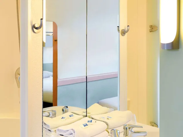 غرفة بسريرين منفصلين، Ibis Budget Orleans Sud Parc Des Expos 6/6