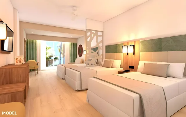 2 Bedrooms, Junior Suite, Family, Tropical View، Riu Palace Bavaro - All Inclusive 1/1