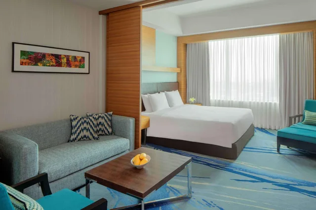 جناح جونيور بسرير كينج مع دخول الصالة، Radisson Blu Hotel Cebu 5/8