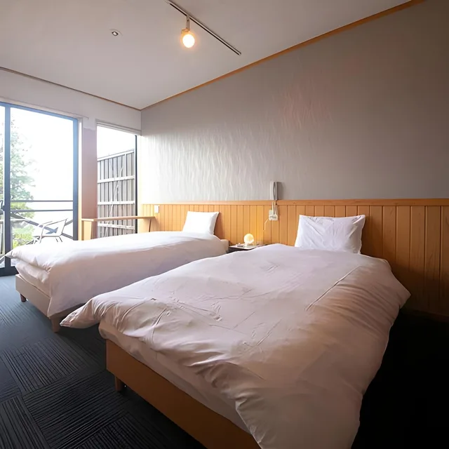 Western, Standard, Twin Beds, City Side، Ryokan Yufusan 1/1