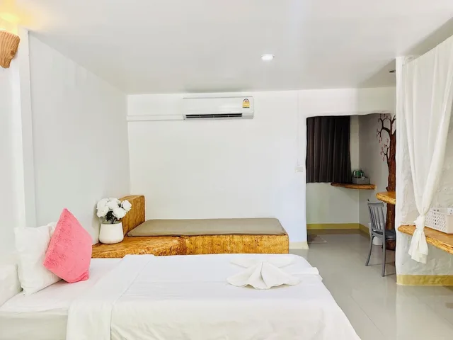 غرفة عائلية بسرير مزدوج وسرير فردي، Khun Khao Tamnan Prai Resort 1/10