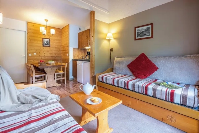 شقة بسرير بطابقين بغرفة نوم واحدة مع أريكة، RESIDENCE PIERRE & VACANCES LES SENTIERS DU TUEDA 4/10