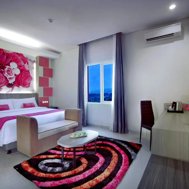 غرفة ديلوكس بسرير كينج، favehotel Langko Mataram - Lombok 4/5