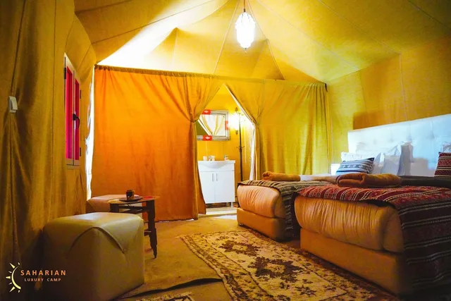 غرفة سوبيريور بسريرين منفصلين وسرير كينج وسرير كوين، Saharian Camp 6/10