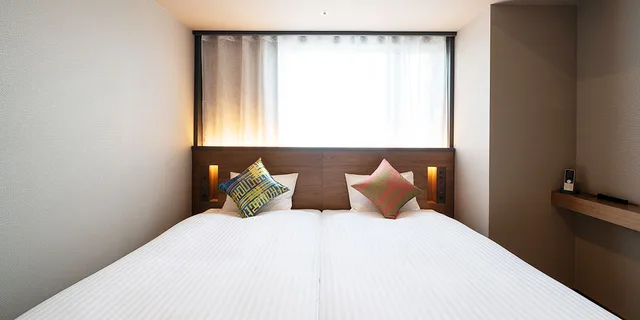 غرفة بسريرين منفصلين، Hotel Oriental Express Fukuoka Nakasu Kawabata 1/2