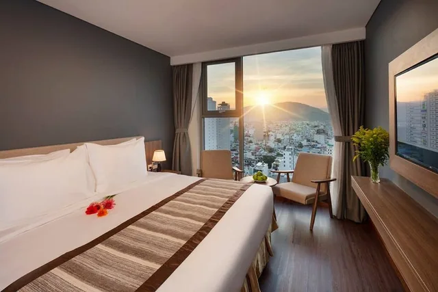 غرفة ديلوكس بسرير مزدوج أو سريرين منفصلين بإطلالة على المدينة، Libra Nha Trang Hotel 1/10