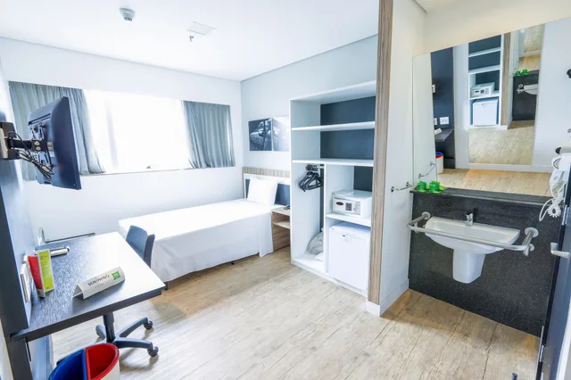 شقة بسريرين منفصلين لذوي الإعاقة، Ibis Styles Confins Aeroporto 5/8