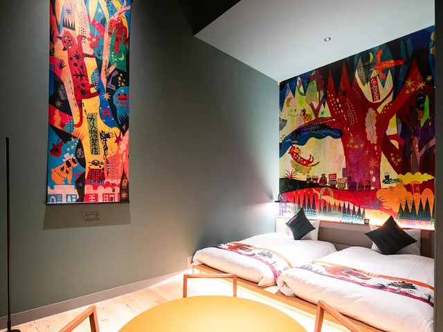Art, Deluxe, Twin Beds، REF Okinawa Arena by VESSEL HOTELS 2/2