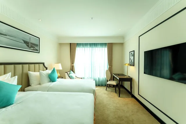 غرفة ديلوكس بسريرين منفصلين بإطلالة على المدينة، Charmant Suites a Boutique Hotel Can Tho 1/4