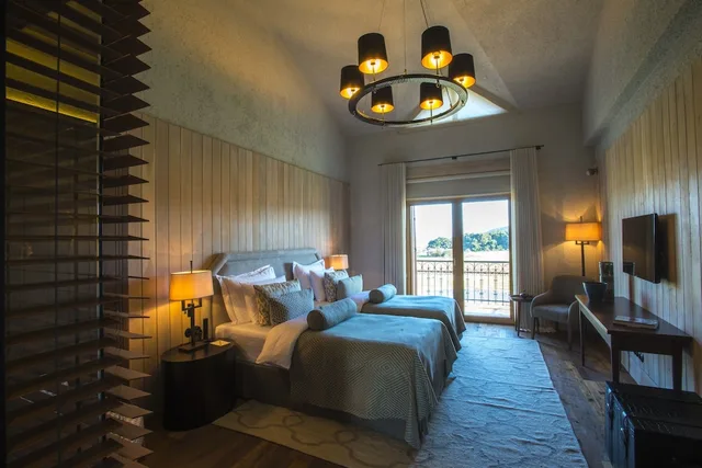 غرفة ديلوكس بسريرين منفصلين بشرفة بغرفة نوم واحدة، Hotel Caeli 2/7