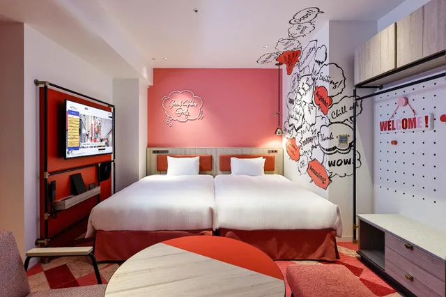 استوديو سوبيريور بسريرين منفصلين بإطلالة، Hotel Kintetsu Universal City 1/1