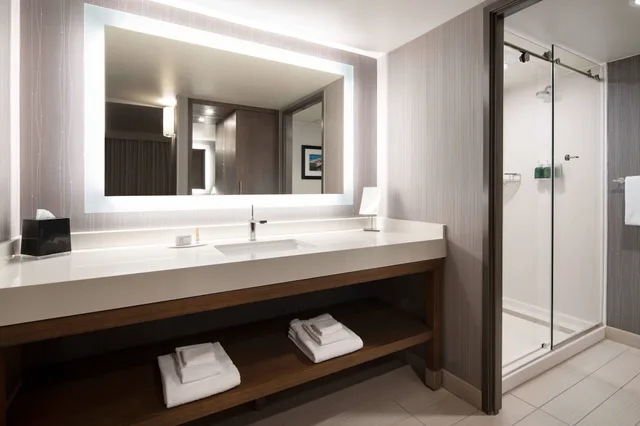 غرفة بسرير كينج بإطلالة مع أريكة، Courtyard By Marriott Seattle Downtown Lake Union 5/5