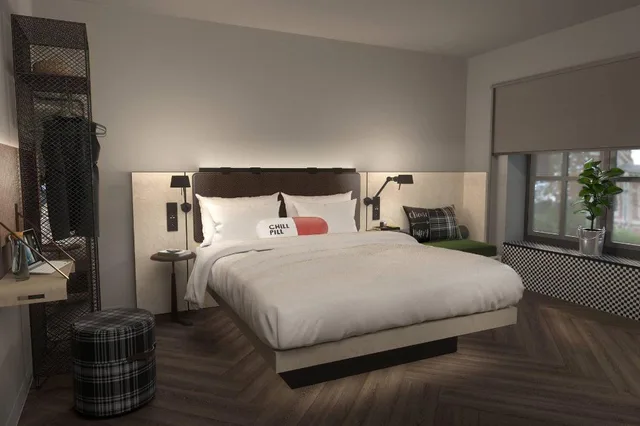 Moxy Sleeper, Guest Room, Queen Bed، Moxy Lille City 4/7