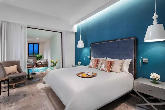 جناح بسرير كينج بغرفة نوم واحدة مع أريكة، BON Hotel at VidantaWorld Nuevo Nayarit 3/4