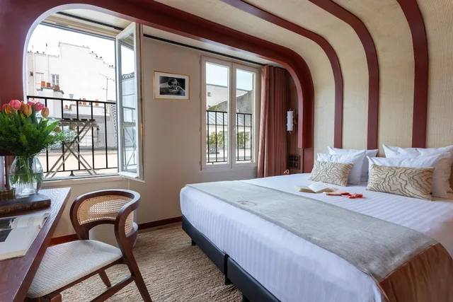 غرفة بسريرين منفصلين بشرفة، Hotel Sacha 3/10
