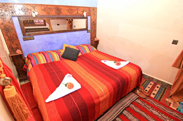 غرفة بانورامية بسرير مزدوج أو سريرين منفصلين بإطلالة على الجبل بغرفة نوم واحدة، RIAD ATLAS PRESTIGE 4/10