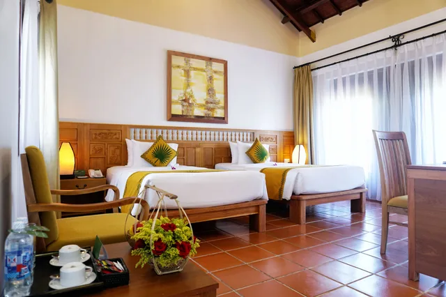 غرفة ديلوكس بسرير كوين بإطلالة على البحر، Palm Garden Beach Resort & Spa 3/6