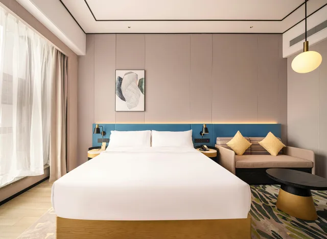 غرفة بسرير كينج لذوي الإعاقة، Hilton Garden Inn Fenyang Yulongwan 2/9