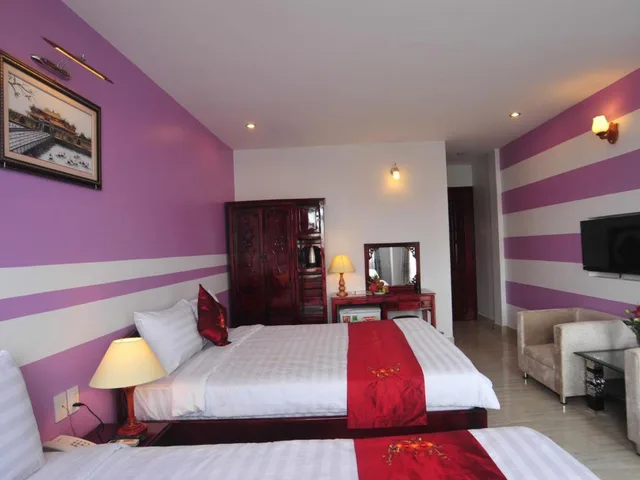 غرفة بشرفة بدون إطلالة، Hong Thien Ruby Hotel 2/2