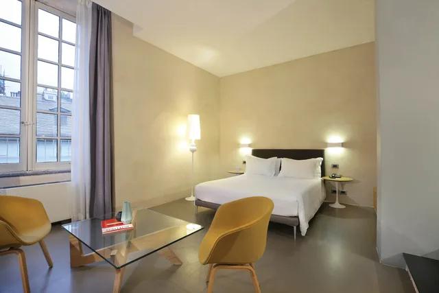 غرفة ديلوكس بسرير مزدوج أو سريرين منفصلين بإطلالة، Hotel Palazzo Grillo 4/8