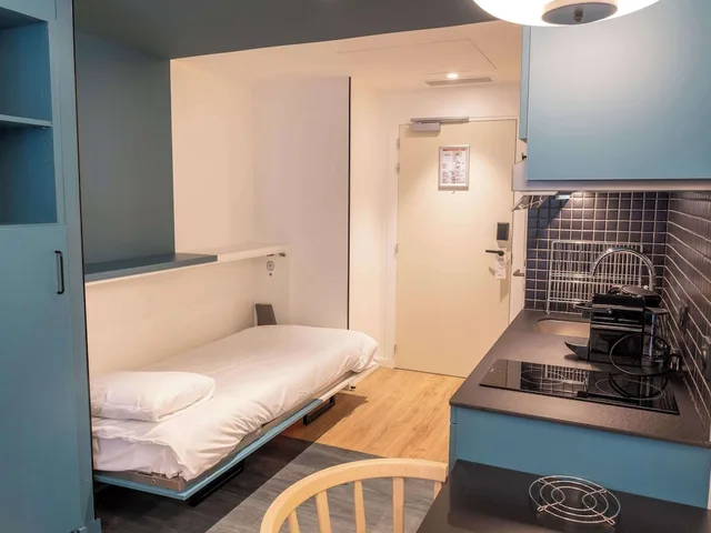 استوديو بسرير مزدوج وسريرين منفصلين، Aparthotel Adagio Access Rouen Centre Cathedrale 3/10