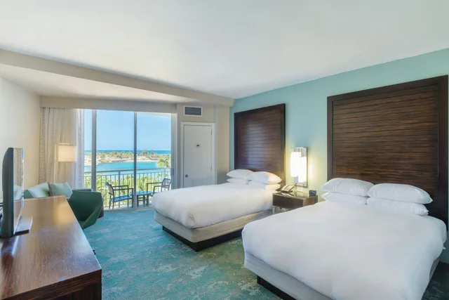 Beach, 2 Double Beds, Ocean View، Caribe Hilton 3/6