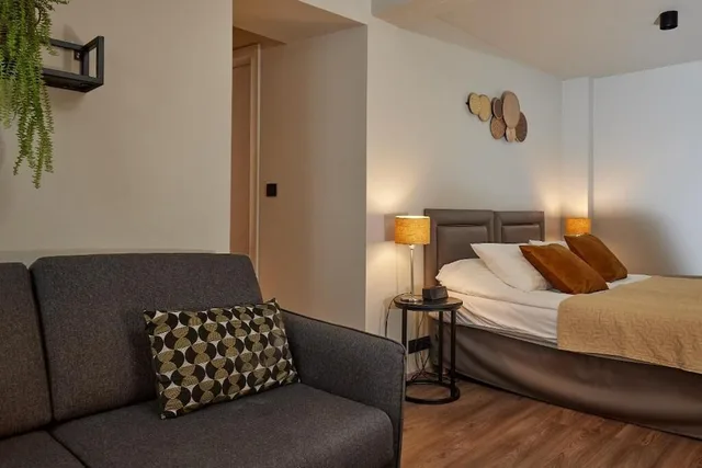 غرفة عائلية بسريرين منفصلين مع أريكة، Hotel Fron 3/4