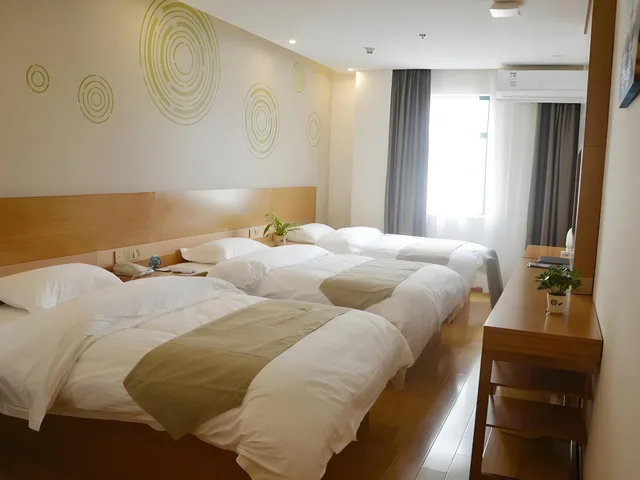 غرفة ثلاثية، Greentree Inn Anqing Wangjiang County Lantian Road Yiheyuan Express Hotel 1/1