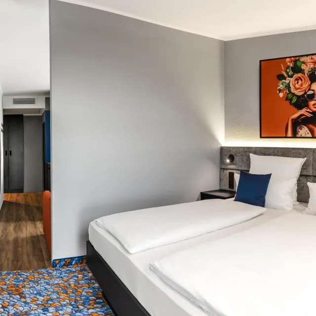 استوديو بسرير كينج مع أريكة بمنطقة جلوس بمطبخ صغير لذوي الإعاقة، Aiden by Best Western Velbert 2/5