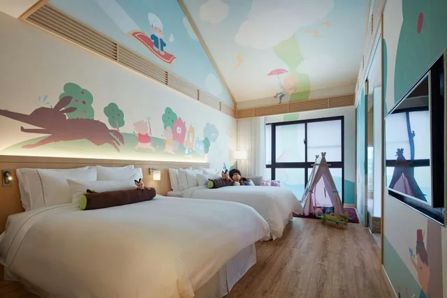 غرفة عائلية بسريرين مزدوجين، The Westin Yilan Resort 4/7