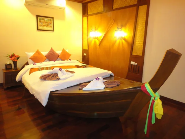 فيلا بسرير كوين بإطلالة على المسبح بشرفة، Andamanee Boutique Resort Aonang Krabi 2/2