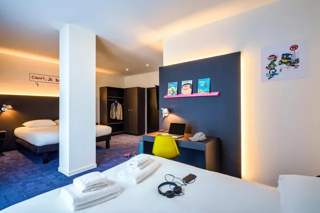 غرفة بريميوم بسرير كوين مع أريكة، Ibis Styles Liege Guillemins 4/10