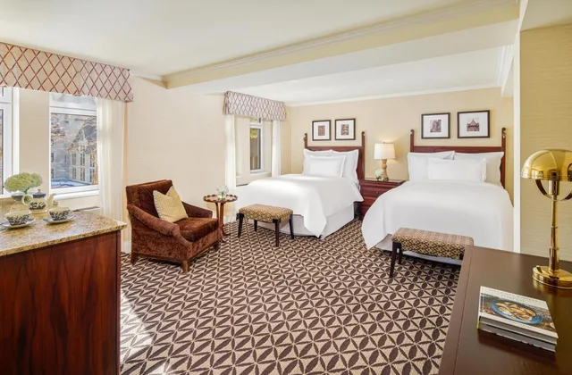 غرفة ديلوكس بسريرين مزدوجين، Fairmont Le Manoir Richelieu 2/5