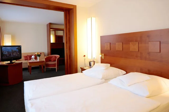 غرفة ديلوكس بسرير مزدوج أو سريرين منفصلين بغرفة نوم واحدة بحمام خاص، Ringhotel Fahrhaus 1/3
