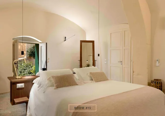 غرفة بسرير مزدوج بإطلالة على المدينة، Sant'Angelo, Matera - Small Luxury Hotels 5/10