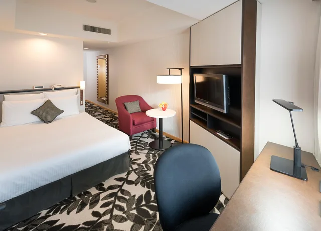 غرفة بسرير مزدوج بإطلالة على المدينة، Ana Crowne Plaza Grand Court Nagoya 1/4