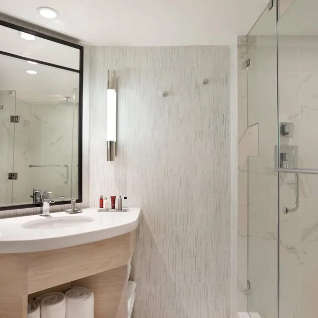 غرفة بسرير كينج بإطلالة على البحر بحوض استحمام لذوي الإعاقة، MARRIOTT STANTON SOUTH BEACH 3/3