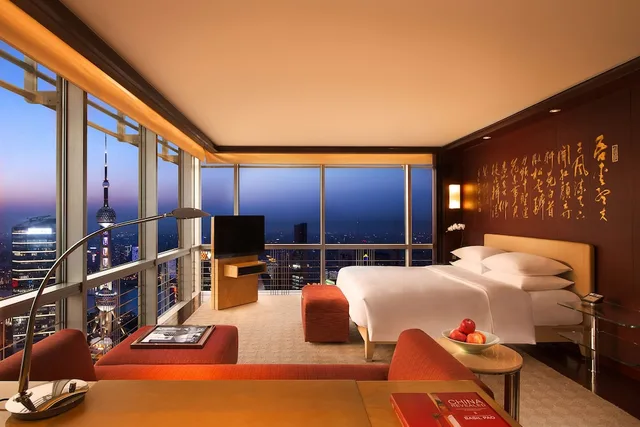 جناح غراند بسرير كينج بإطلالة على المدينة، GRAND HYATT SHANGHAI 3/5